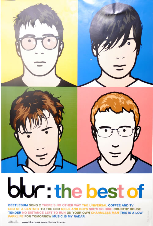 Blur The Best Of UK Promo poster (606008)